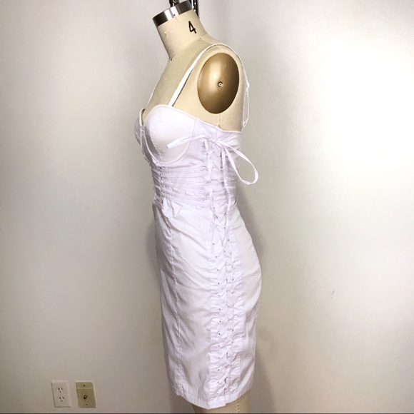 NWT White Corset Dress Size S\M - Picture 6 of 11